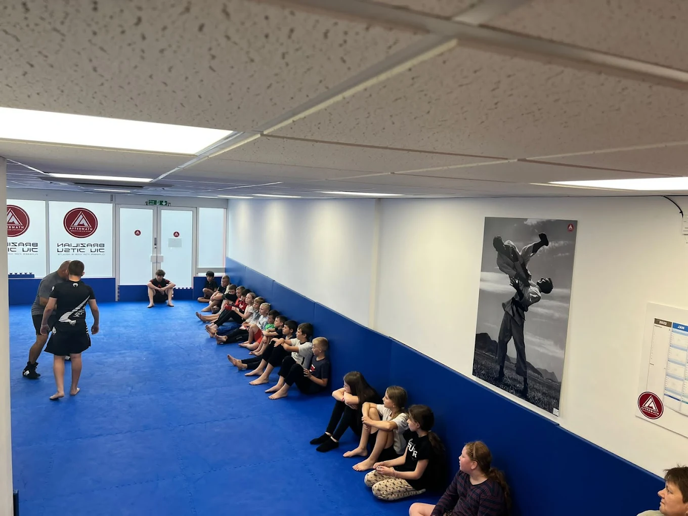 Aftermath BJJ Knowle - students training during class